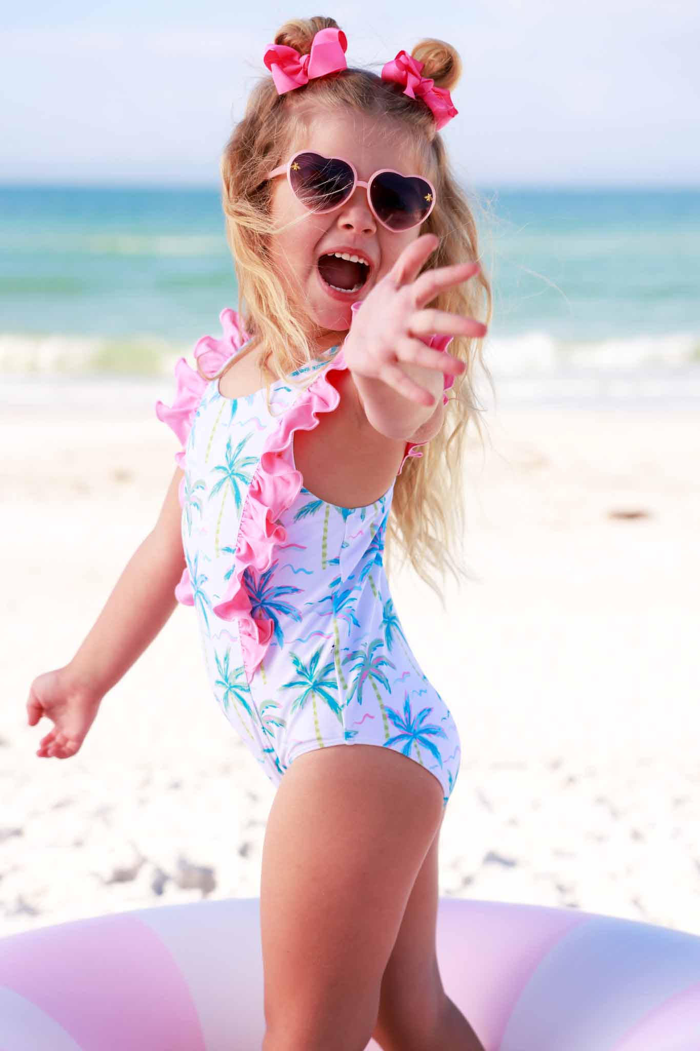 Double Ruffle One Piece | Blue Lagoon - Image 17