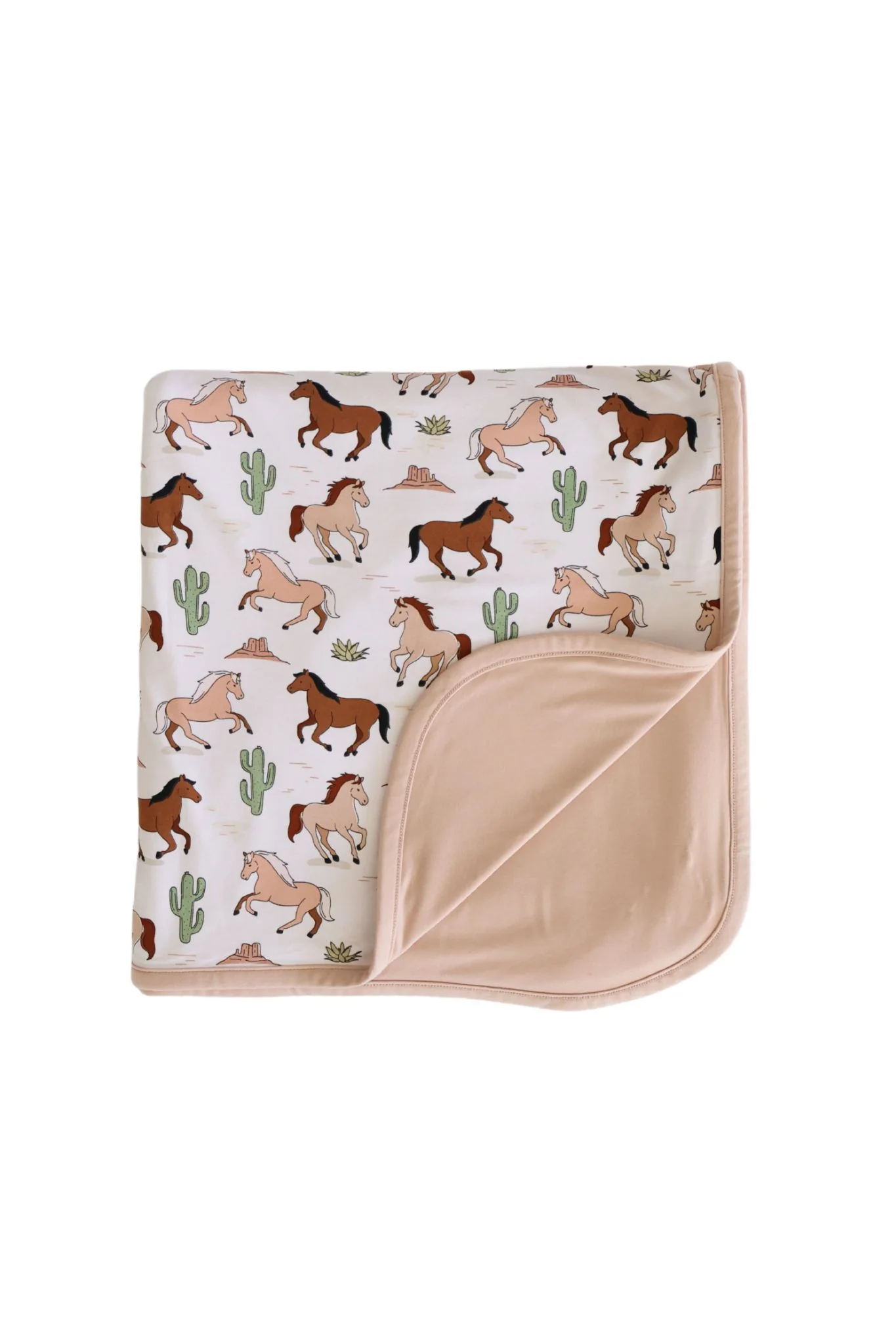 Double Sided Bamboo Blanket | Pony Club Neutral - Image 2