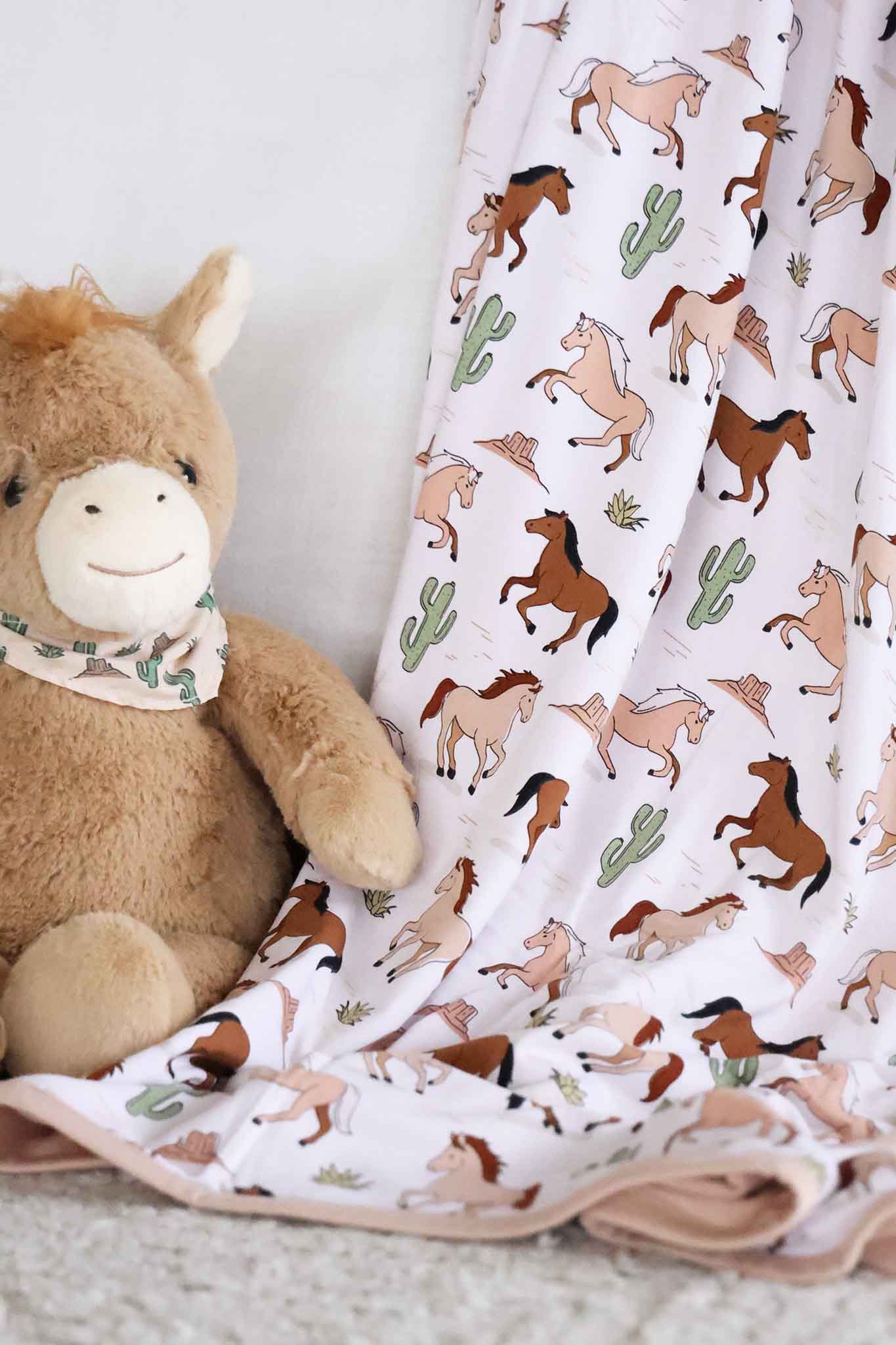 Double Sided Bamboo Blanket | Pony Club Neutral - Image 3