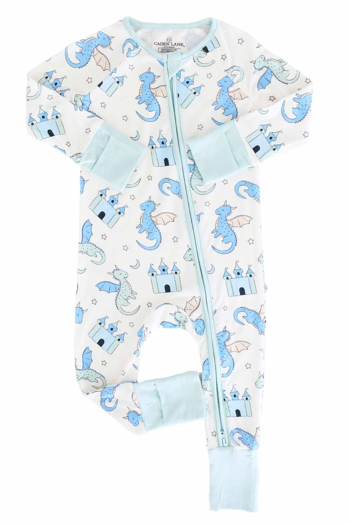 Dragon Adventure Convertible Zip Romper | Blue - Image 6