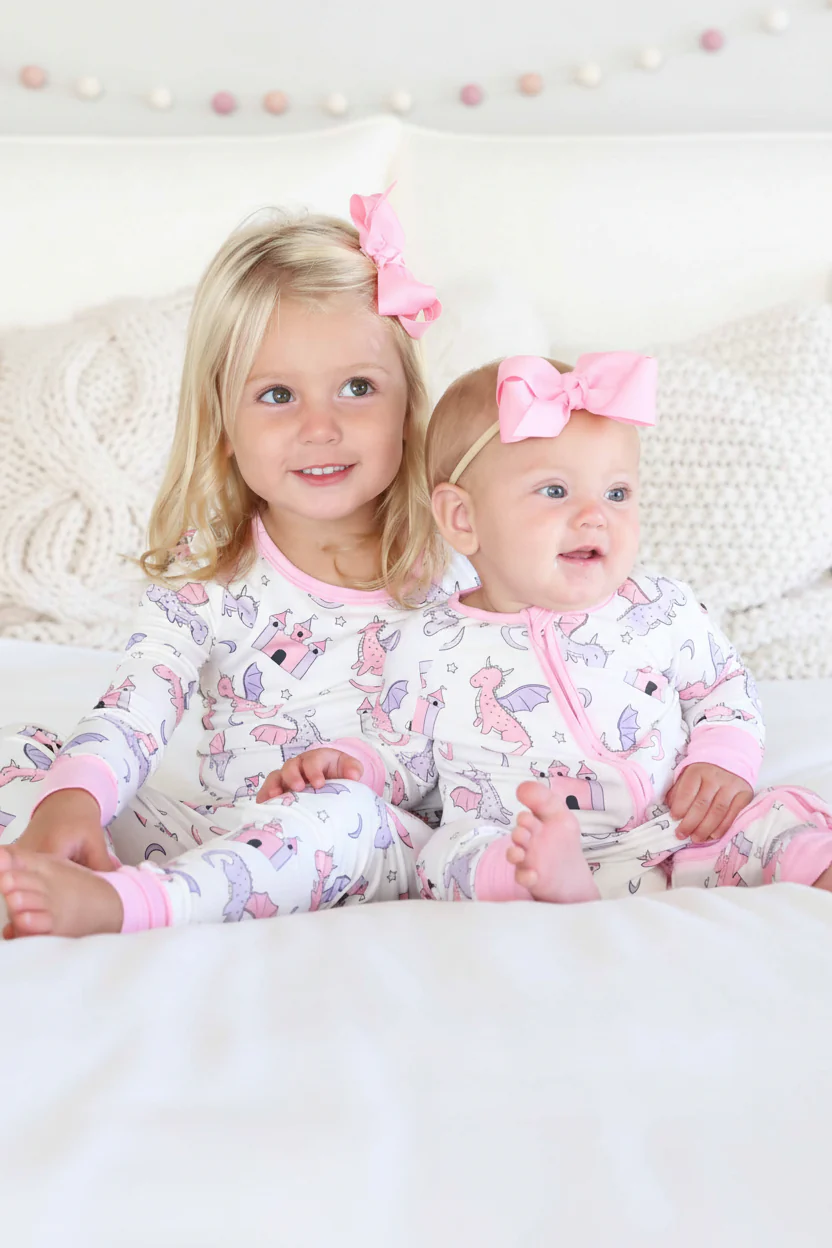 Dragon Adventure Convertible Zip Romper | Pink - Image 5