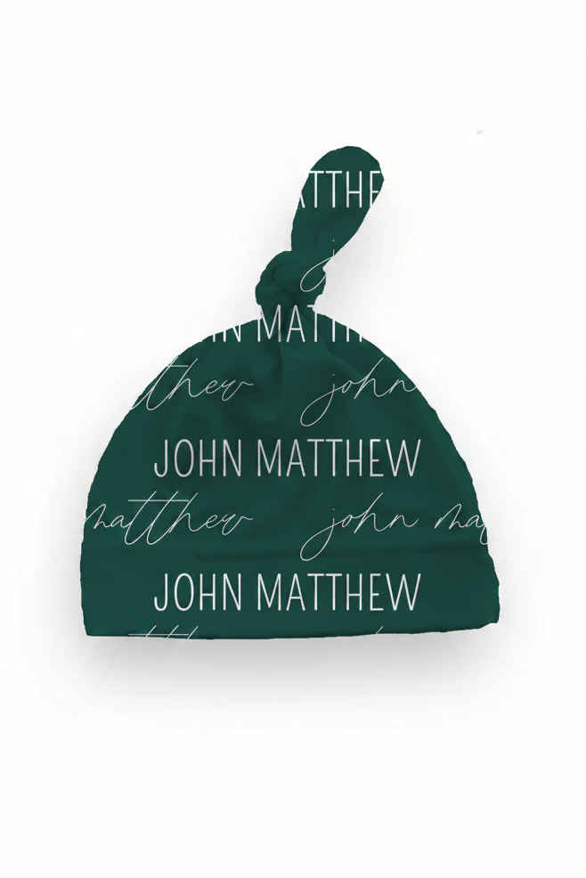 Emerald Personalized Knotted Hat
