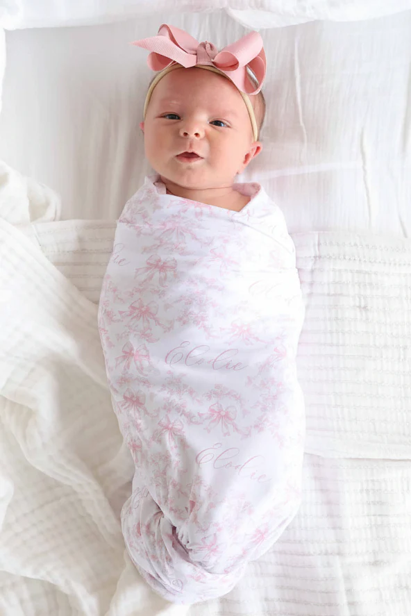 Fancy Frills Personalized Swaddle Blanket - Image 2