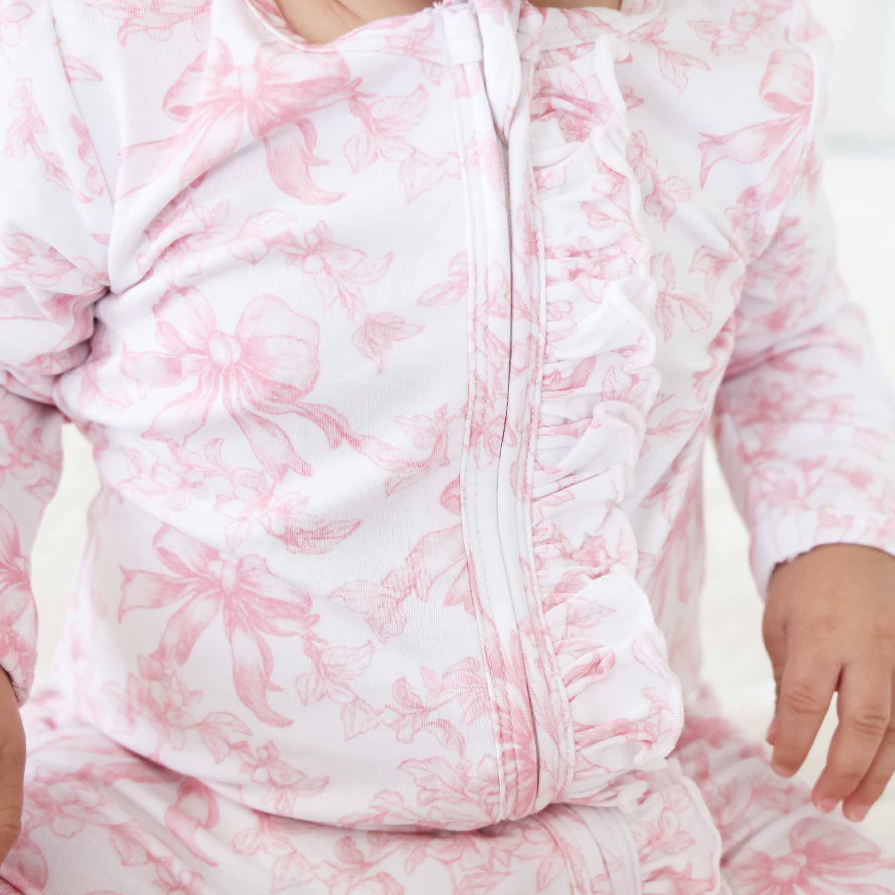 Fancy Frills Ruffle Zipper Footie - Image 10