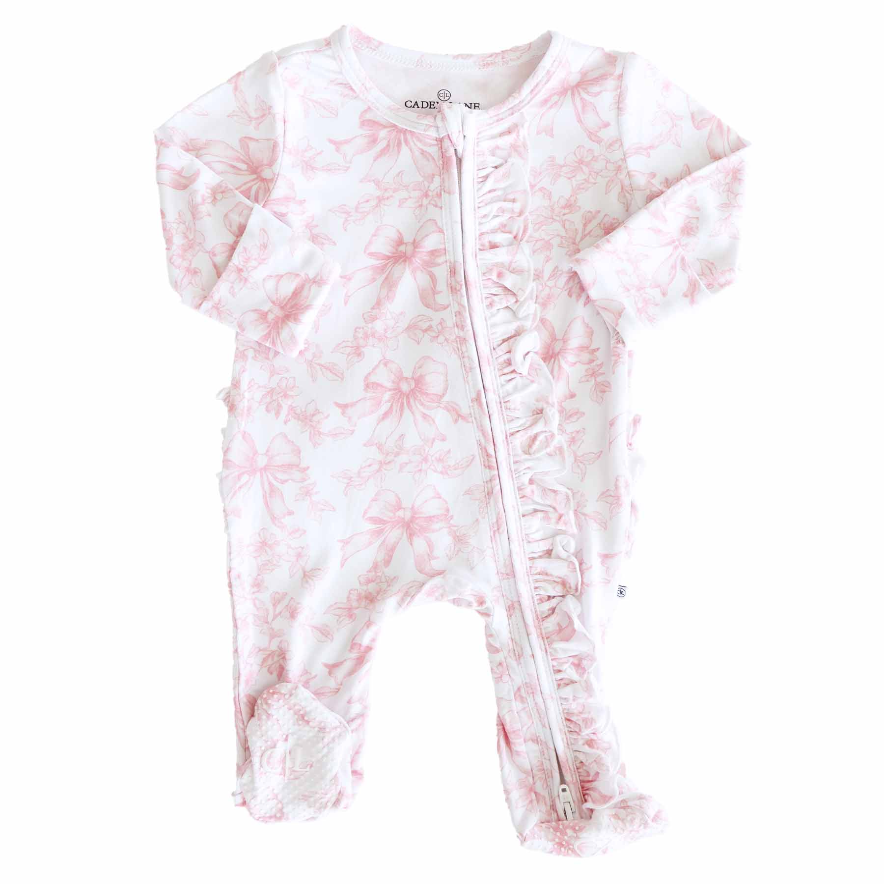Fancy Frills Ruffle Zipper Footie - Image 11