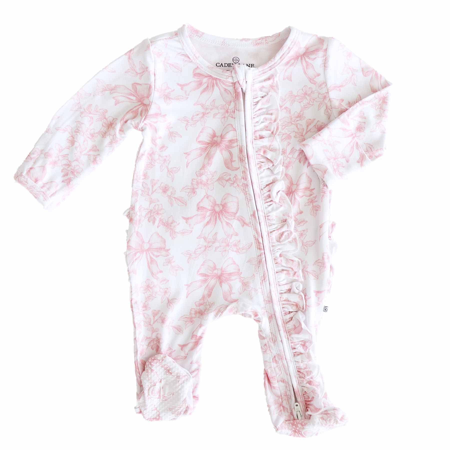 Fancy Frills Ruffle Zipper Footie - Image 2
