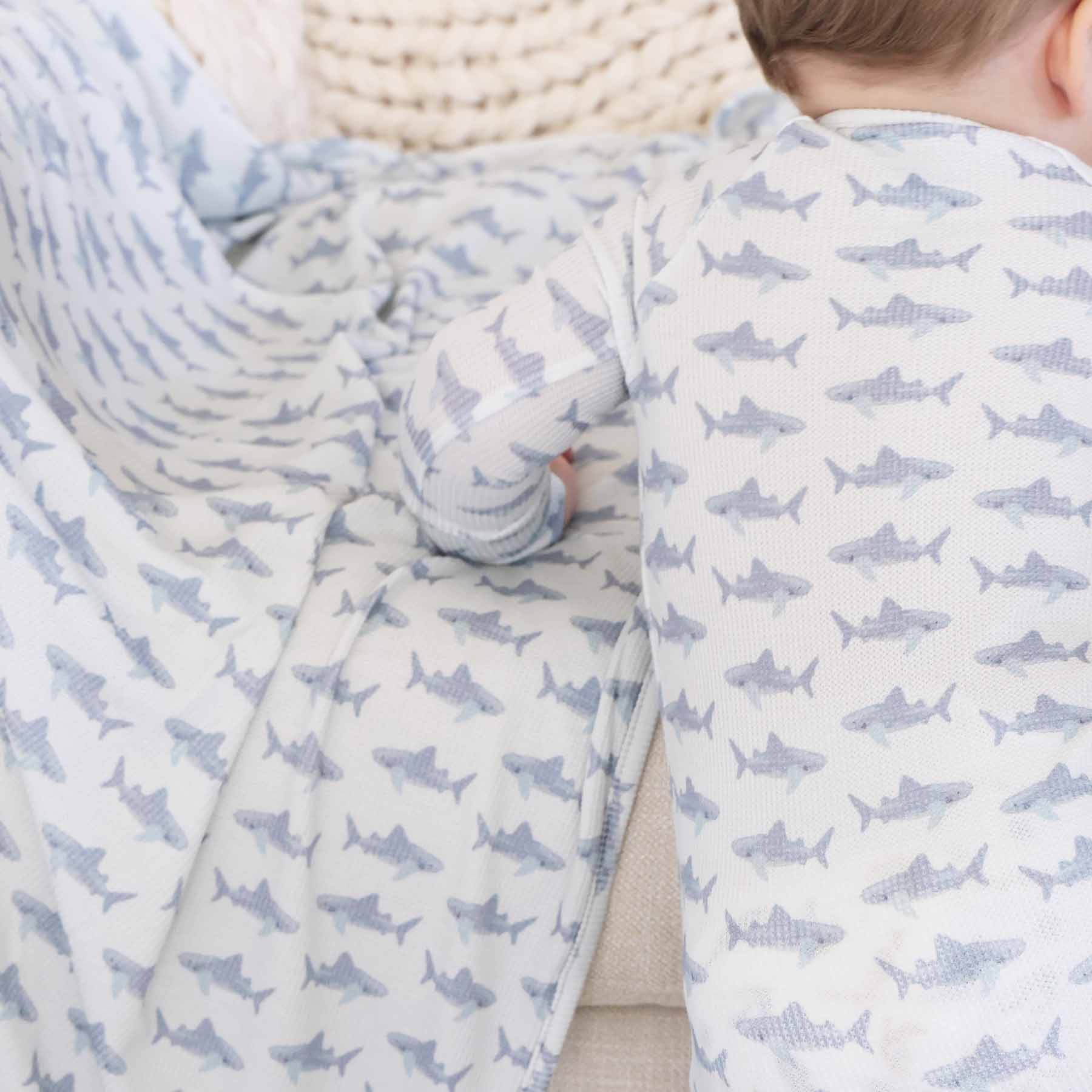 Fins Up Bamboo Waffle Convertible Zip Romper - Image 8