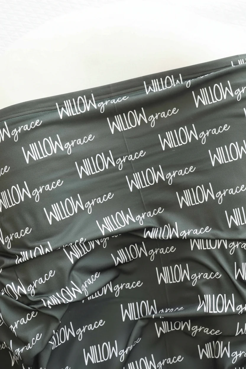 Personalized Baby Name Swaddle Blanket Font Duo | Best Selling Neutrals - Image 2