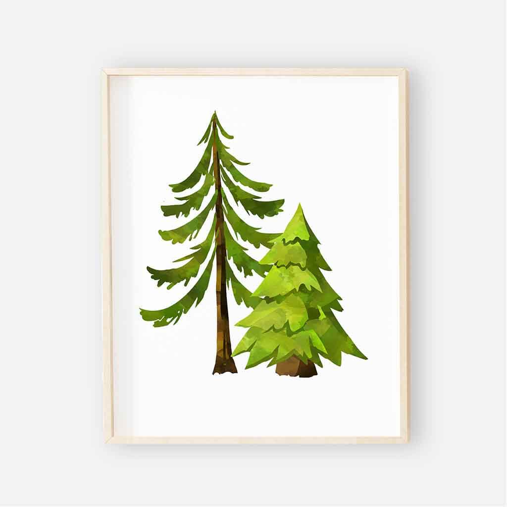 Forest Trees Digital Nursery Art Group - Image 2