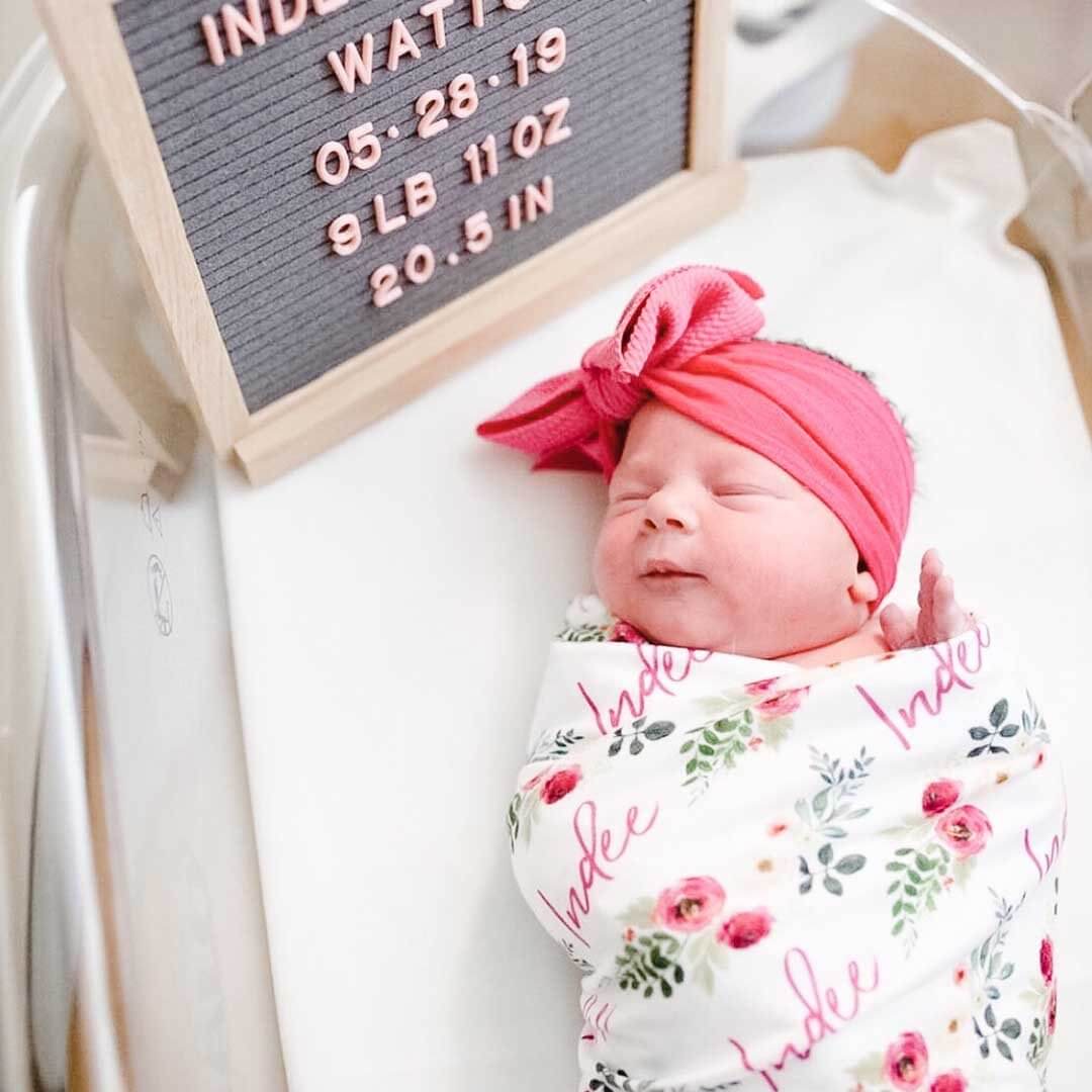 Franny's Farmhouse Personalized Baby Name Swaddle Blanket - Image 3