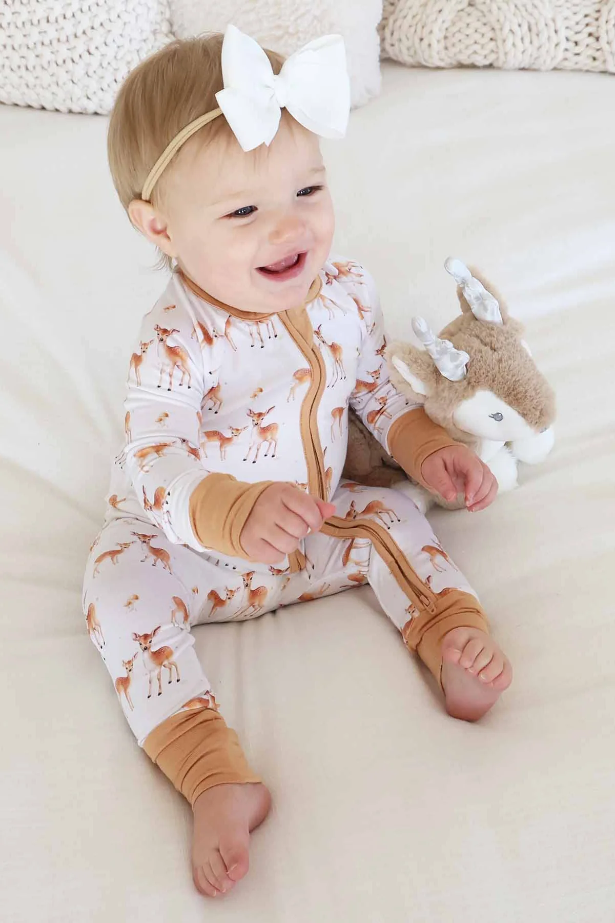 Friendly Fawns Convertible Zip Romper - Image 10