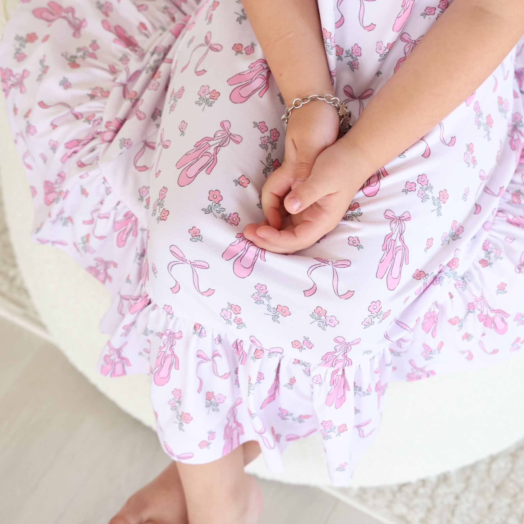 Full Length Ruffle Nightgown | Ballet Dreams - Image 9