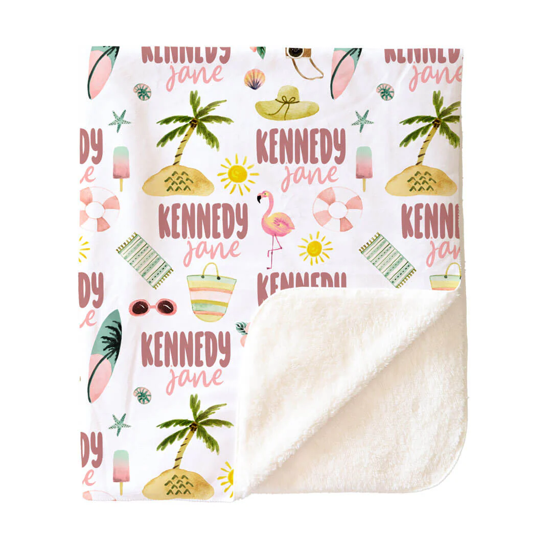 Fun In The Sun | Personalized Kids Blanket - Image 4