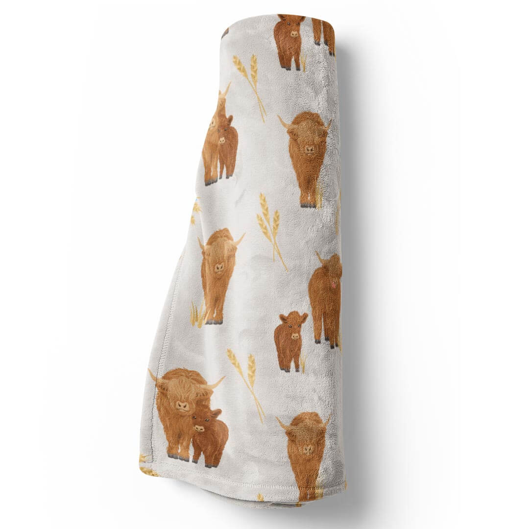Happy Highland Cows Blanket - Image 2