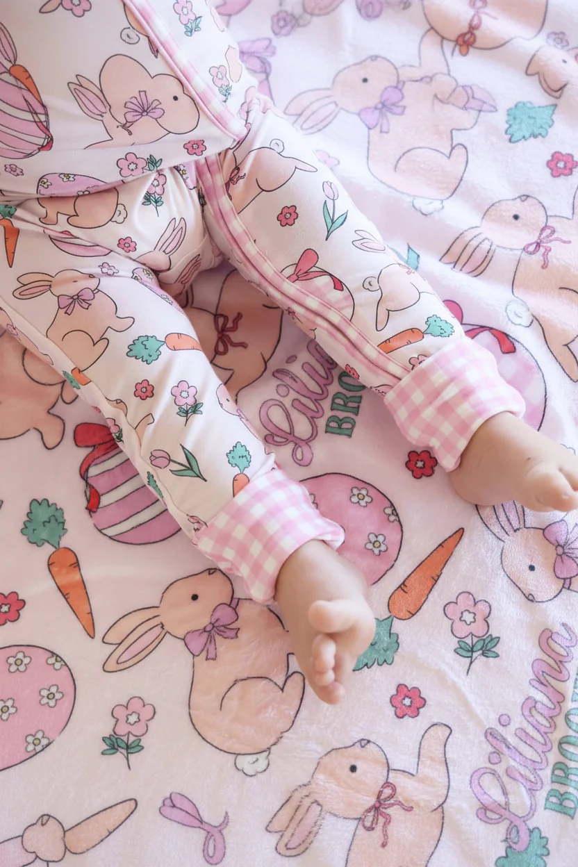 Hoppy Spring Convertible Zip Romper | Pink - Image 3