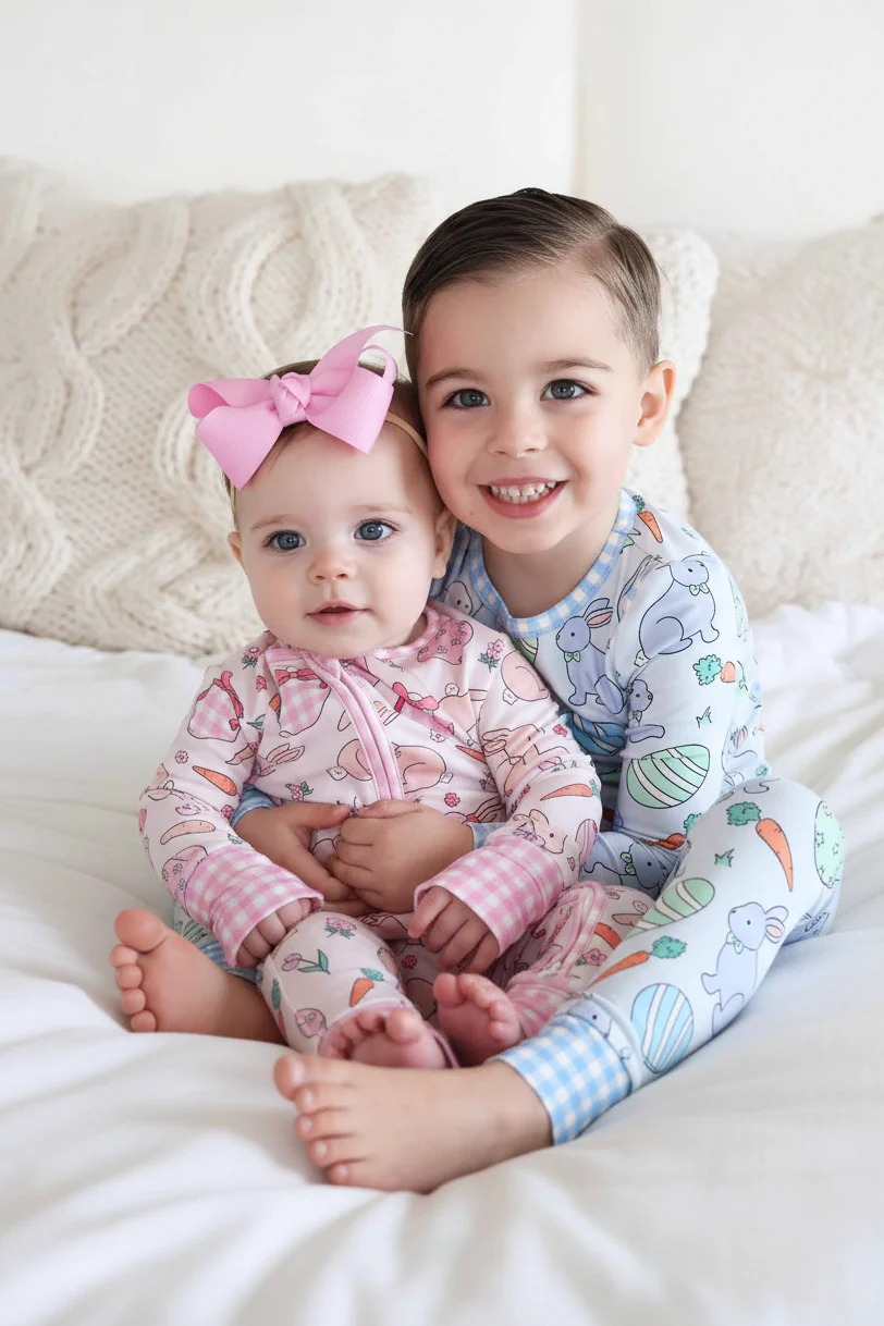 Hoppy Spring Convertible Zip Romper | Pink - Image 8