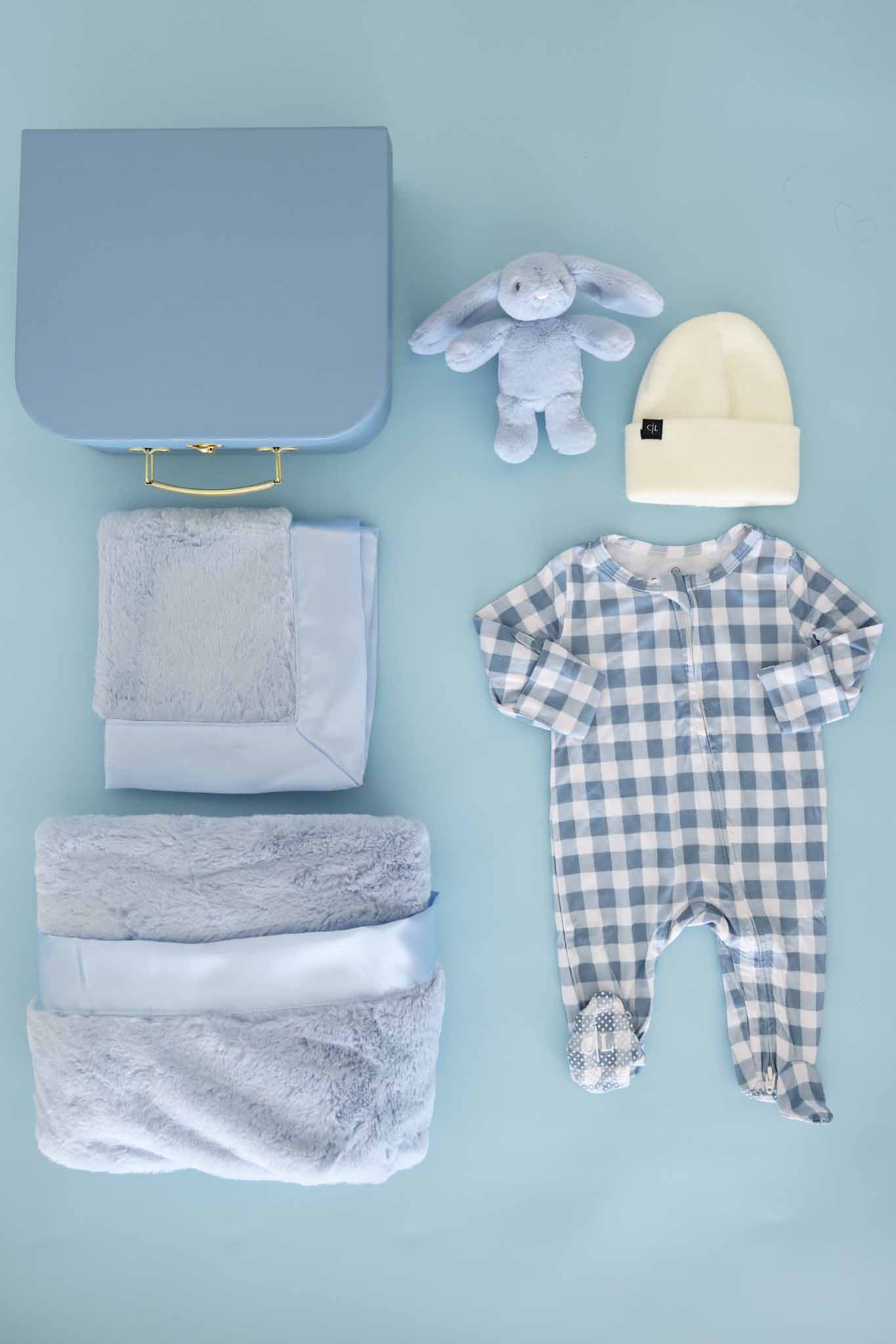 Newborn Keepsake Gift Box Set | Gingham - Image 2