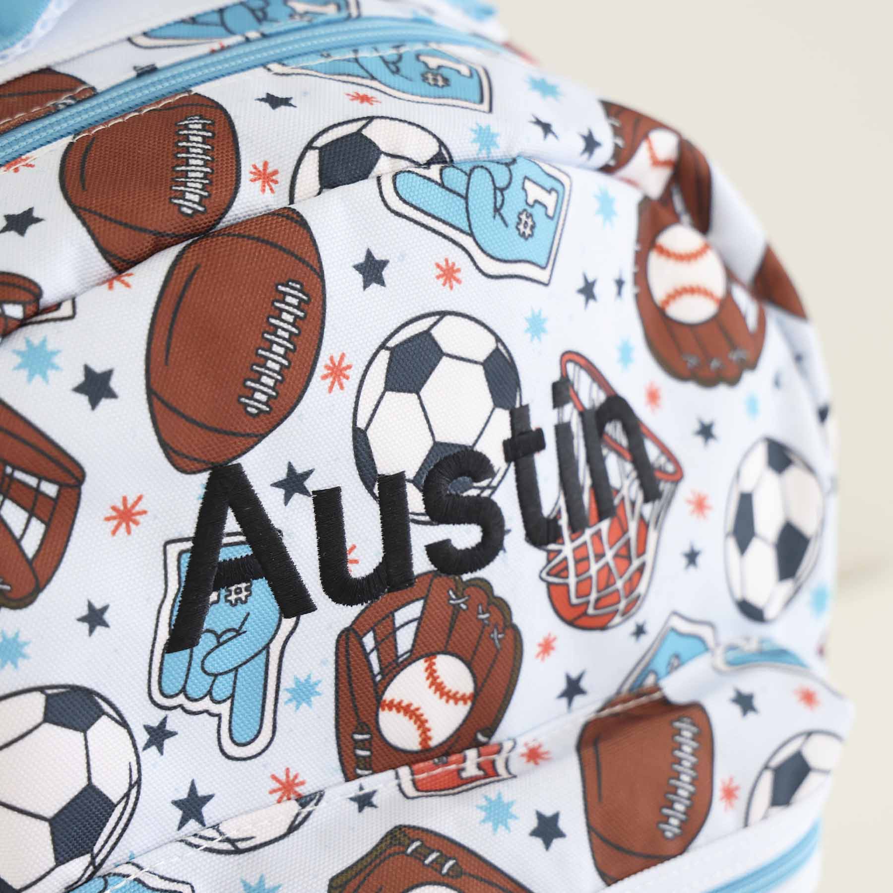 Kids Embroidered Backpack | Half Time - Image 7