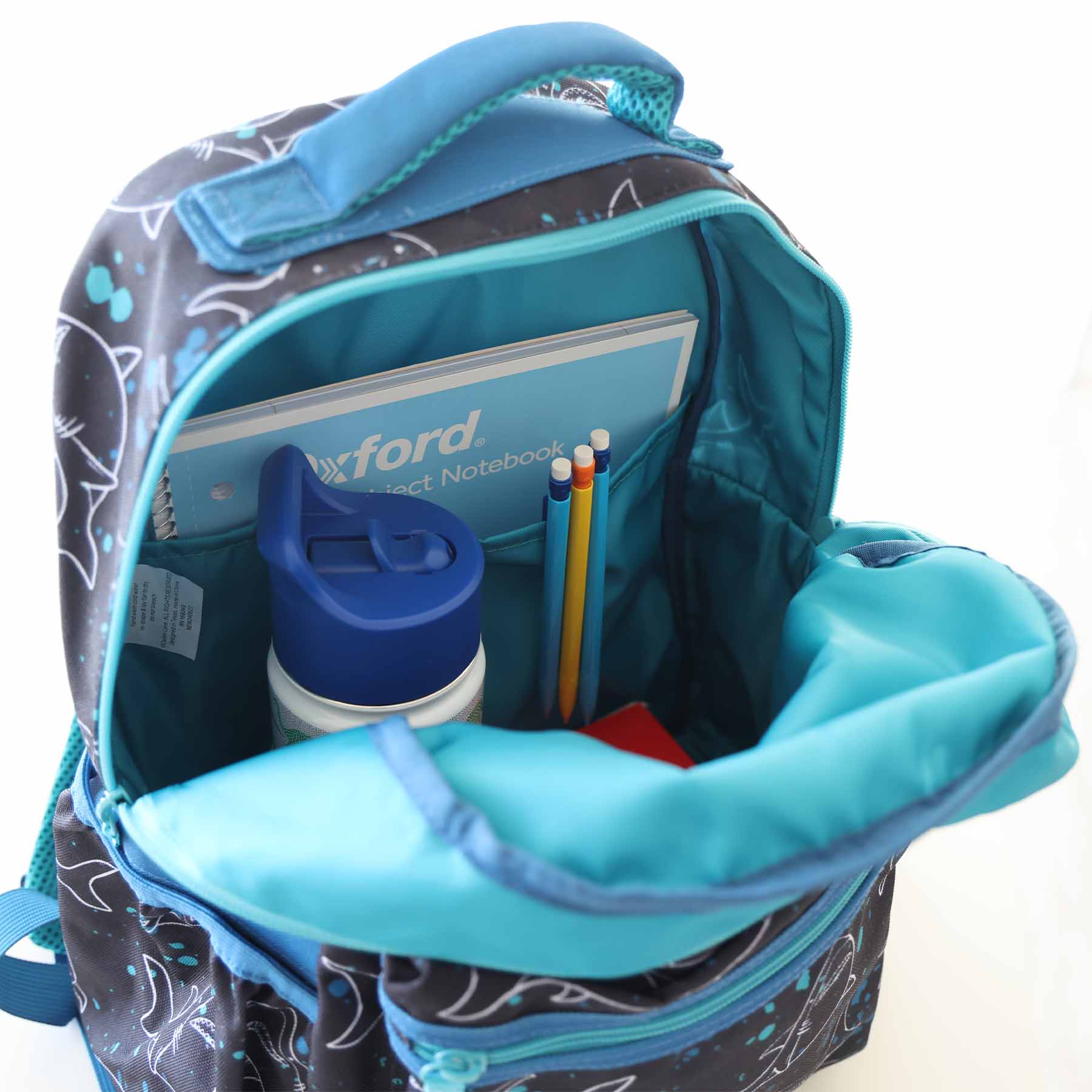 Kids Embroidered Backpack | Shark Attack - Image 10