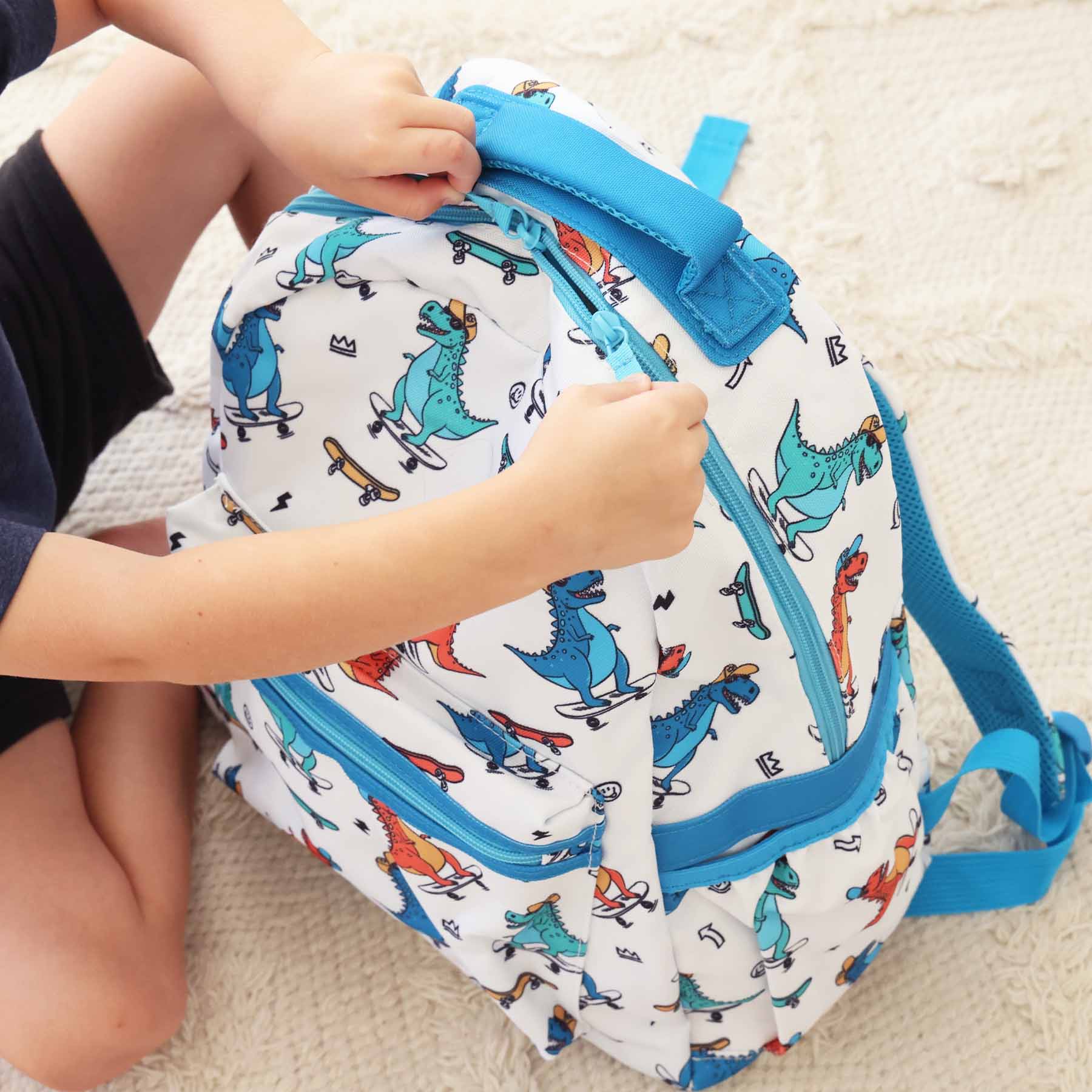 Kids Embroidered Backpack | Totally T-Rex - Image 18
