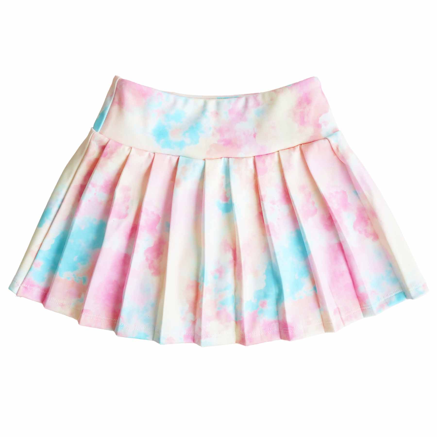 Kids CloudActive™ Athletic Pleated Skirt | Candy Clouds - Image 2