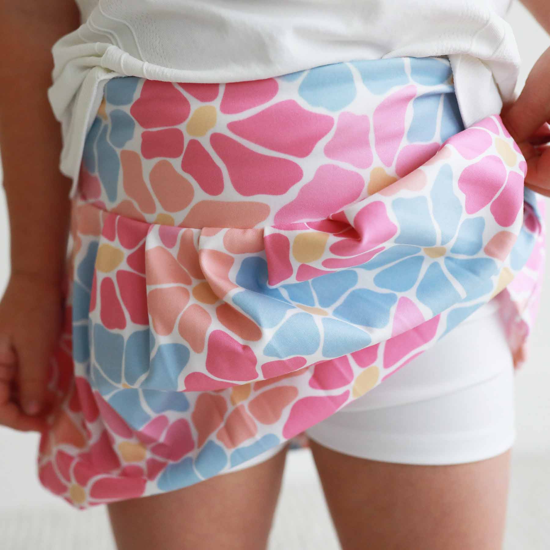 Kids CloudActive™ Athletic Pleated Skirt | Power Flowers - Image 7
