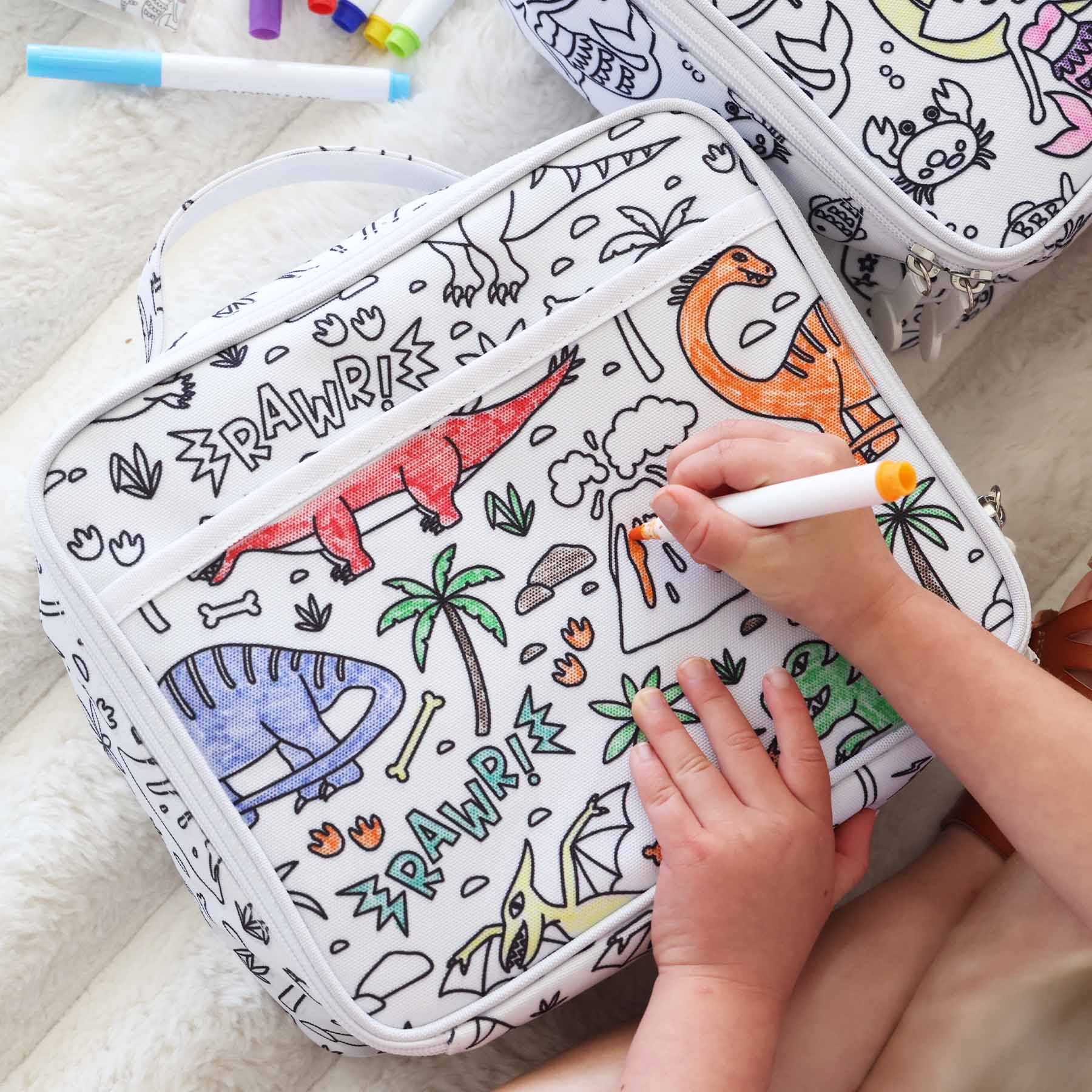 Kids Colorable Lunchbox | Jurassic Playground - Image 5