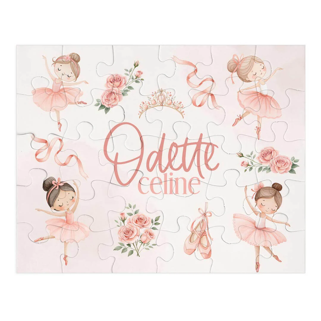 Kids Personalized 30 Piece Puzzle | Ballet Princess