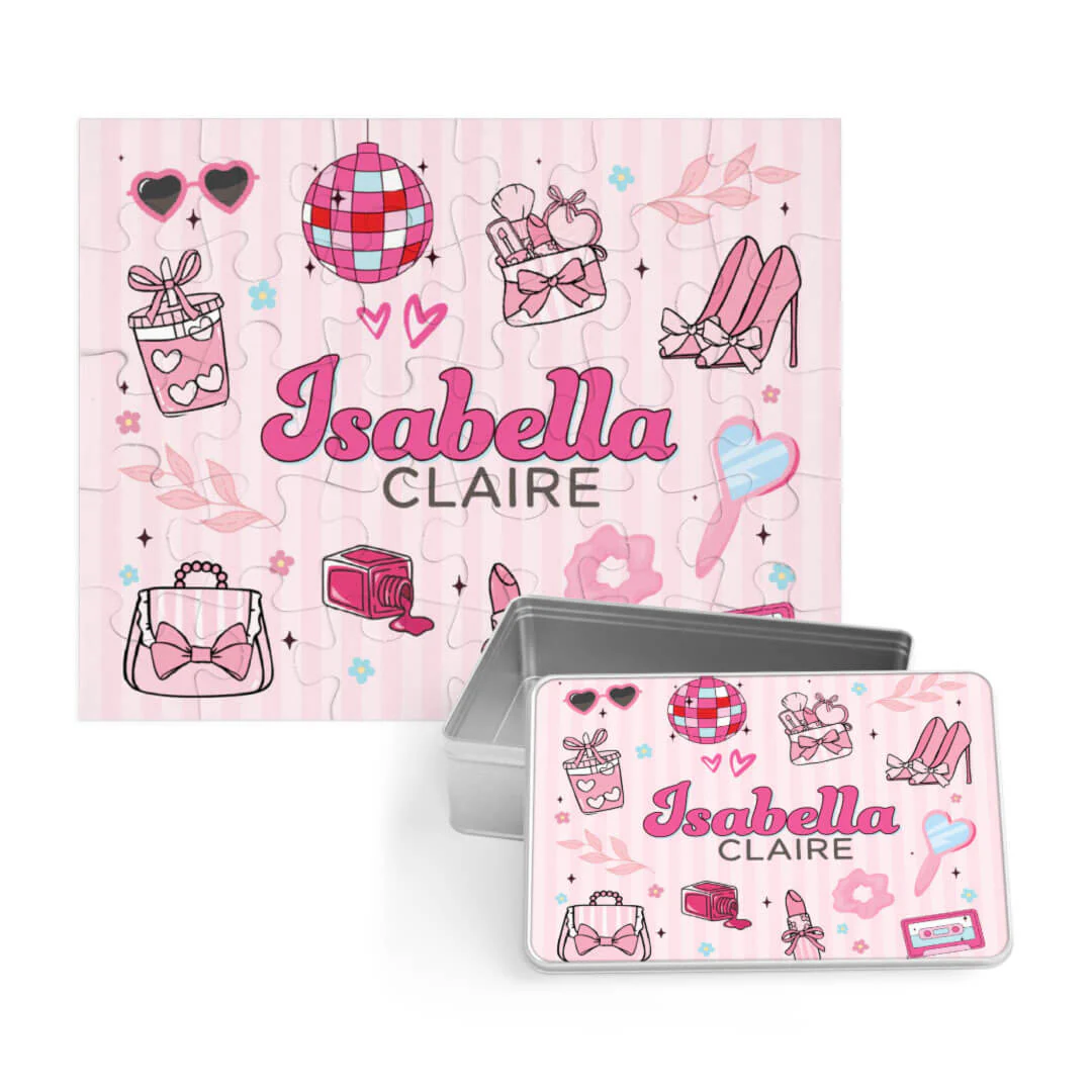 Kids Personalized 30 Piece Puzzle | Glamour Girl - Image 3