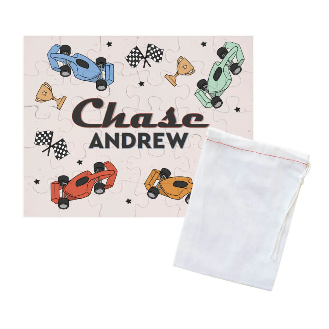 Kids Personalized 30 Piece Puzzle | Pit Crew - Image 3