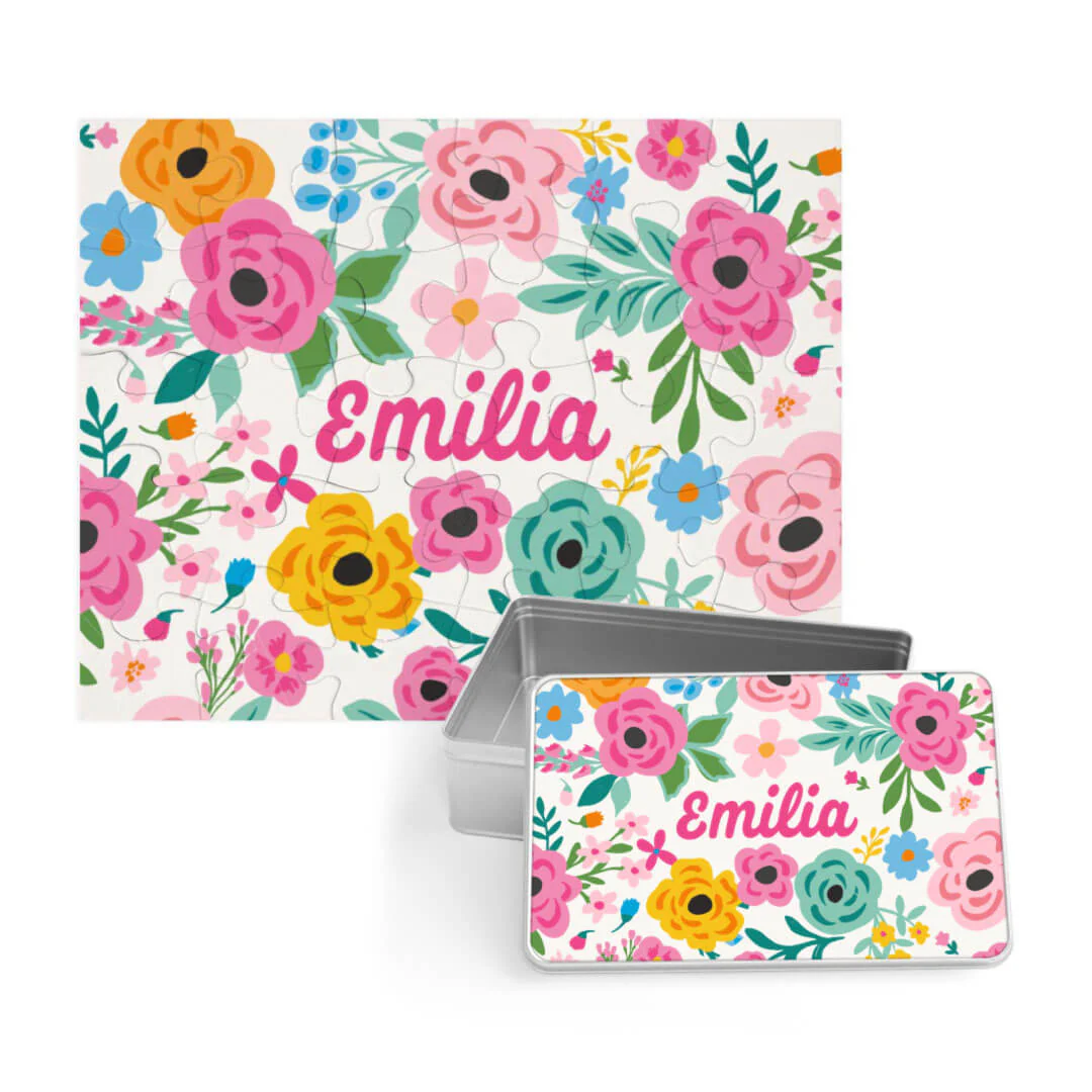 Kids Personalized 30 Piece Puzzle | Pretty Poppies - Image 2