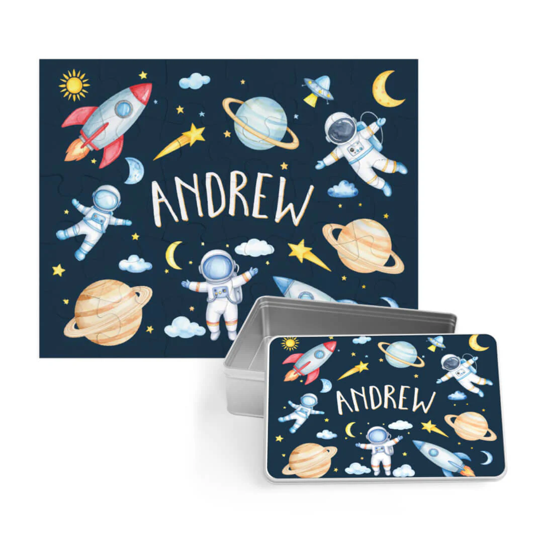 Kids Personalized 30 Piece Puzzle | Rocket Adventure - Image 3