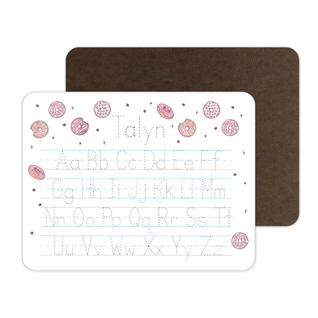 Kids Personalized Whiteboard | Donut Shop Pink - Image 2