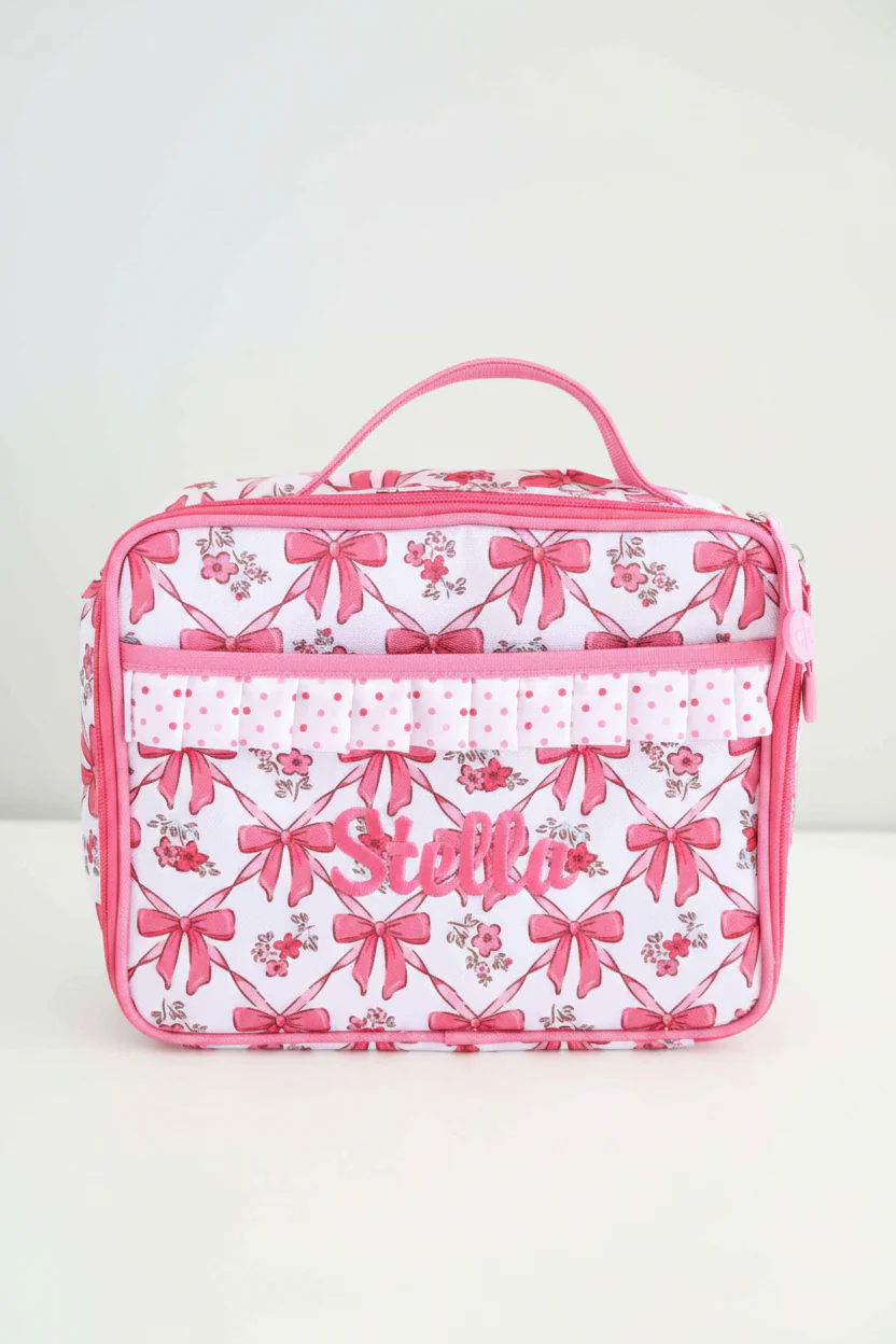 Kids Embroidered Ruffle Lunchbox | Bow Besties - Image 2