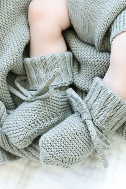 Knit Baby Booties - Image 4