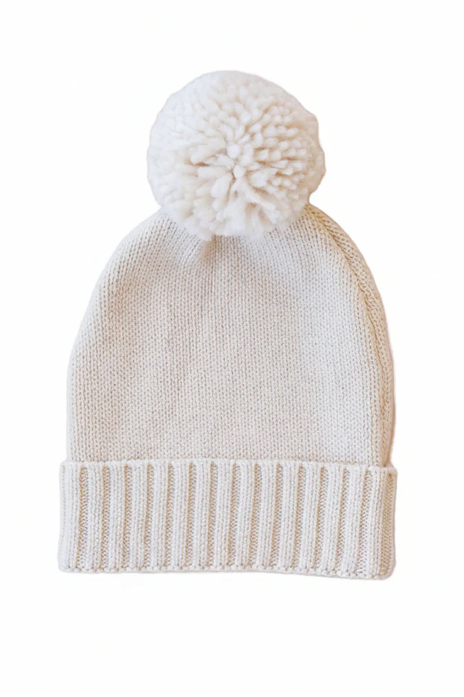 Knit Baby Pom Pom Beanie - Image 5