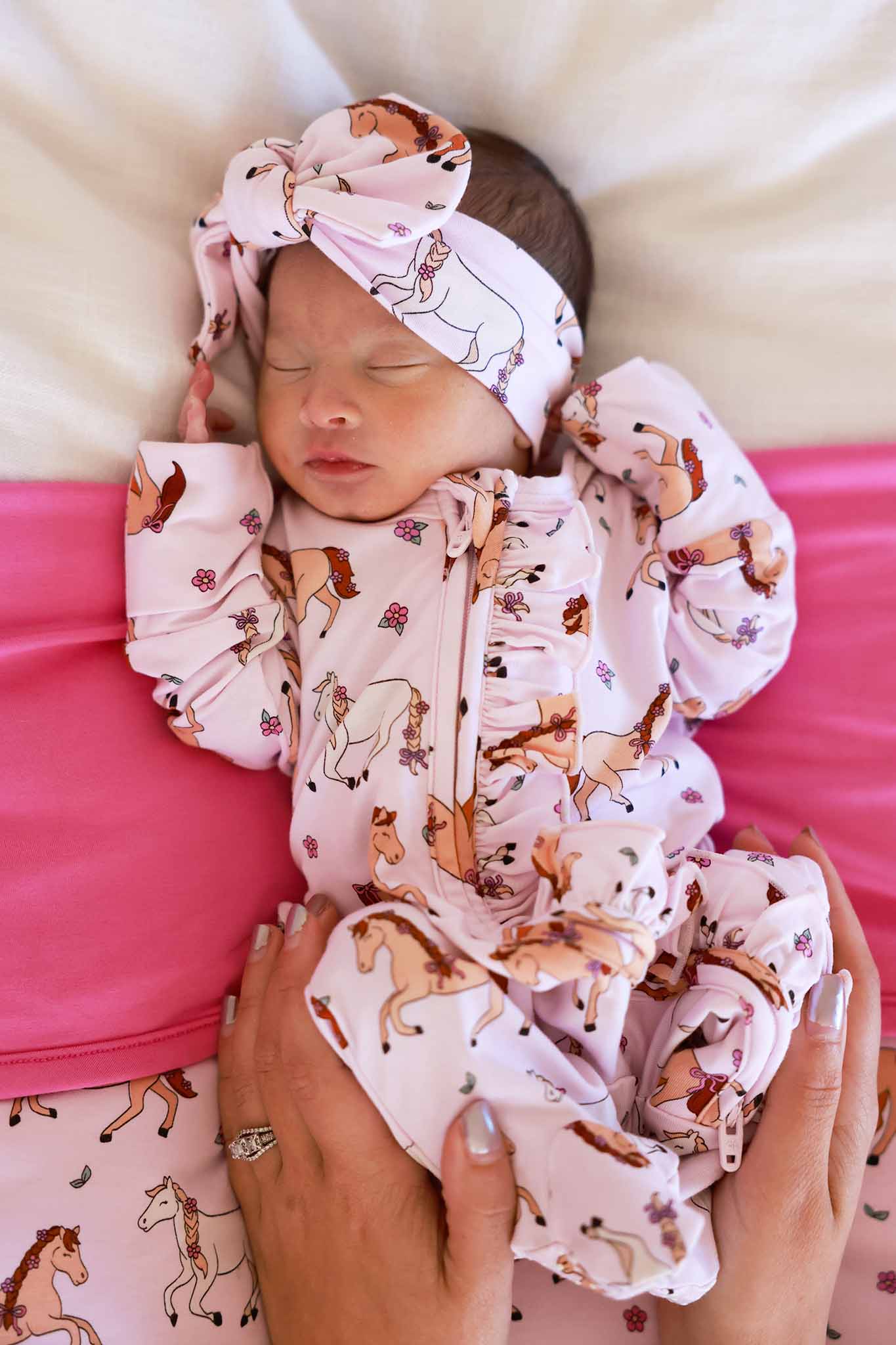 Knit Large Bow Headwrap | Pony Club Pink - Image 2