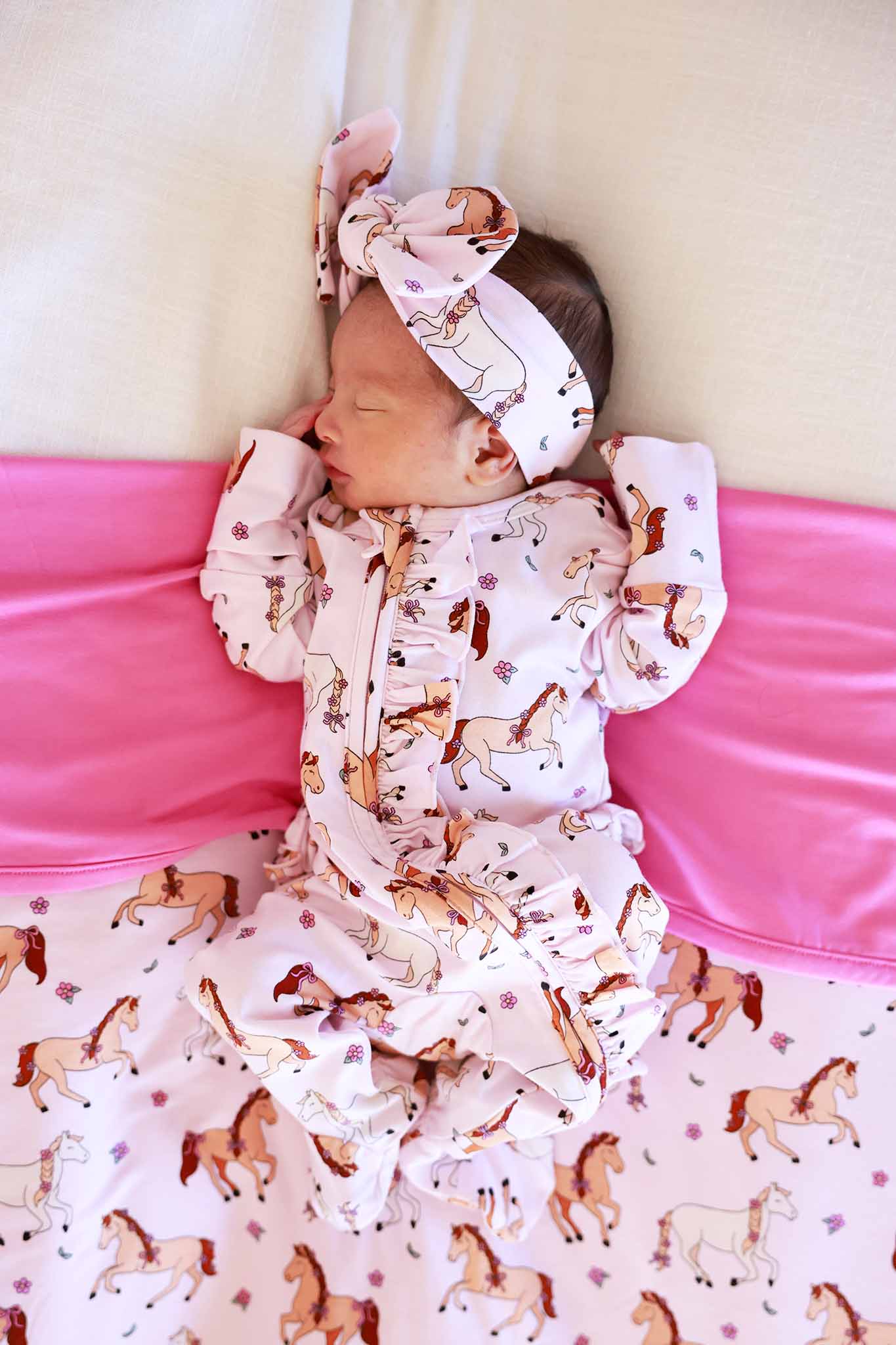 Knit Large Bow Headwrap | Pony Club Pink - Image 4