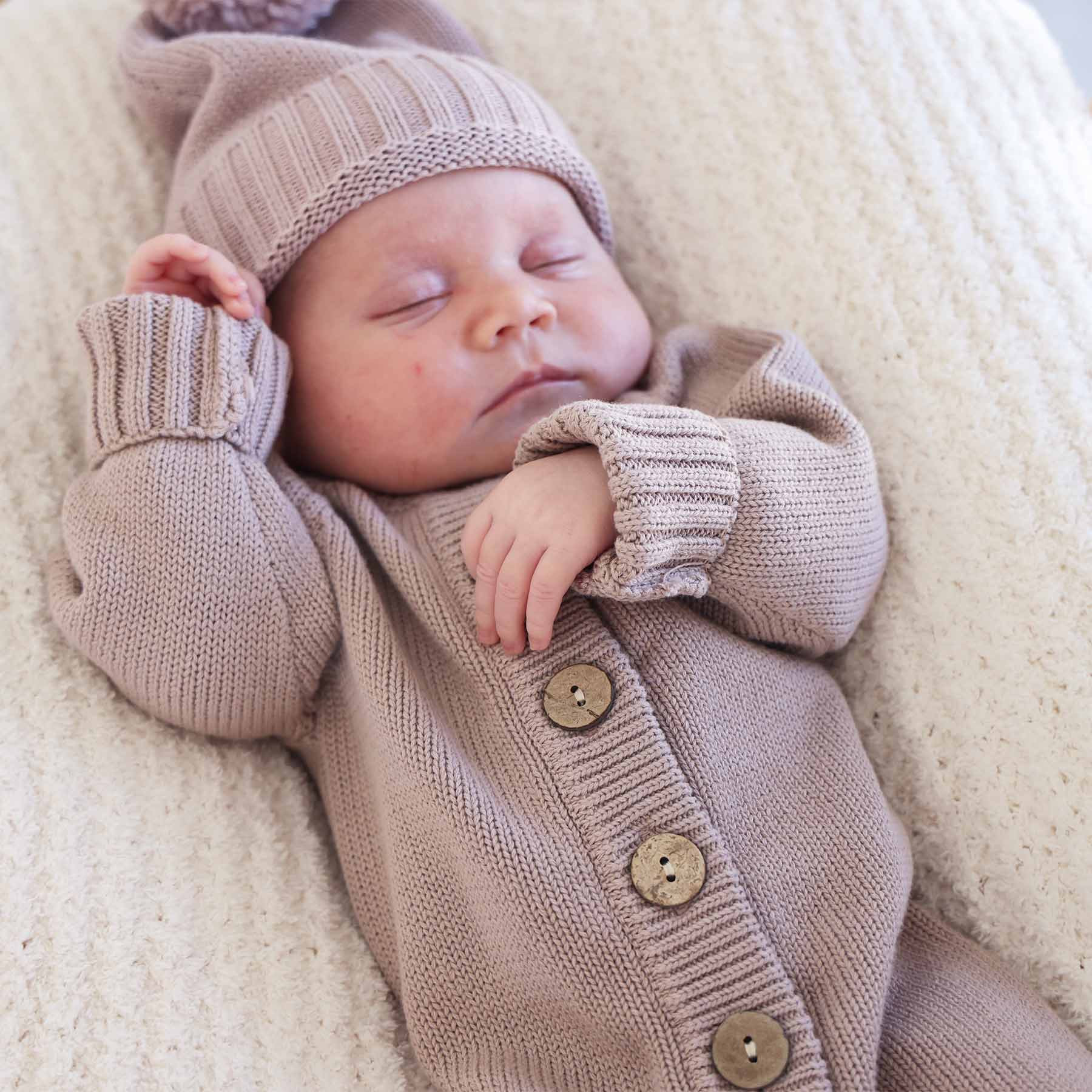Knit Sweater Button Romper | Iris - Image 4
