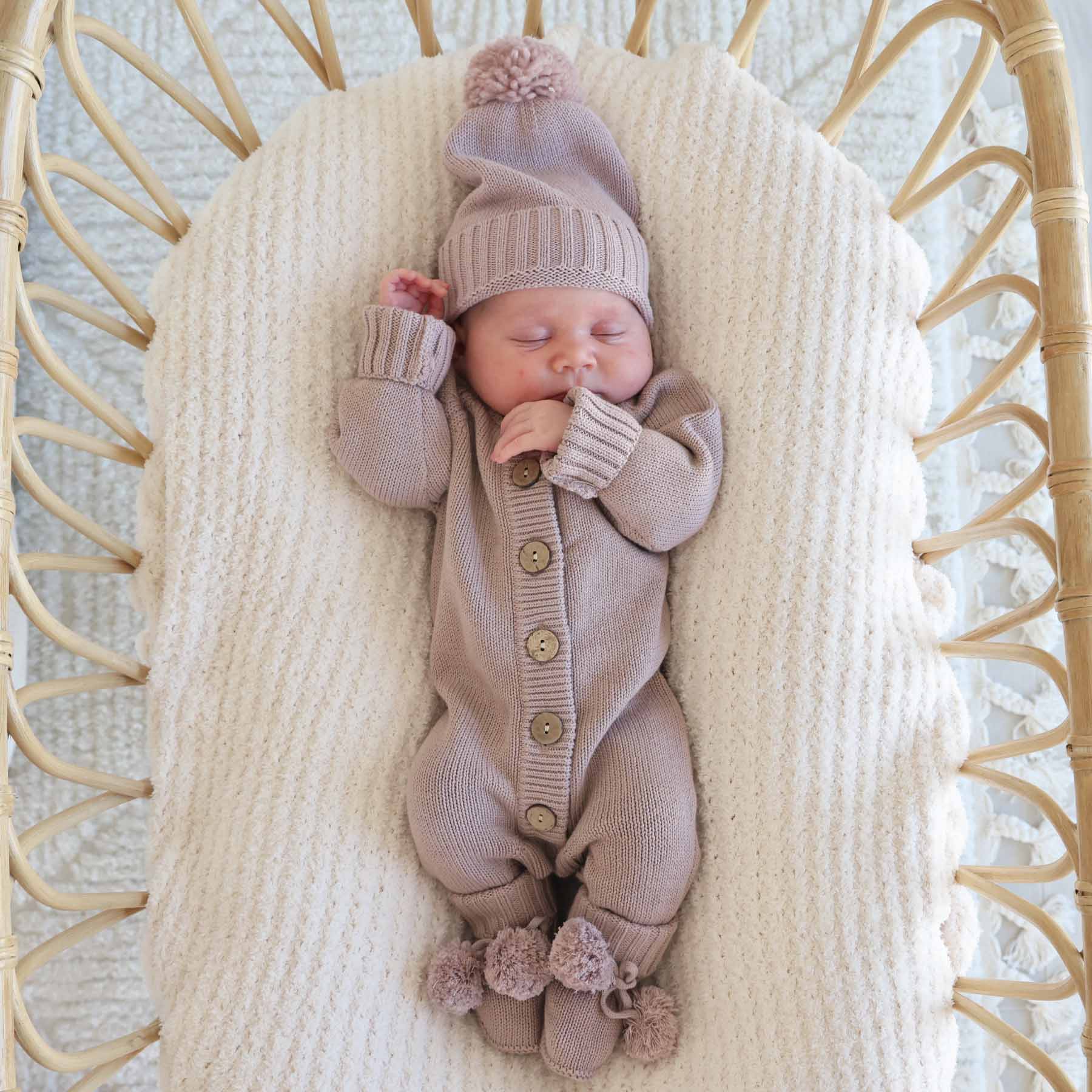 Knit Sweater Button Romper | Iris - Image 5