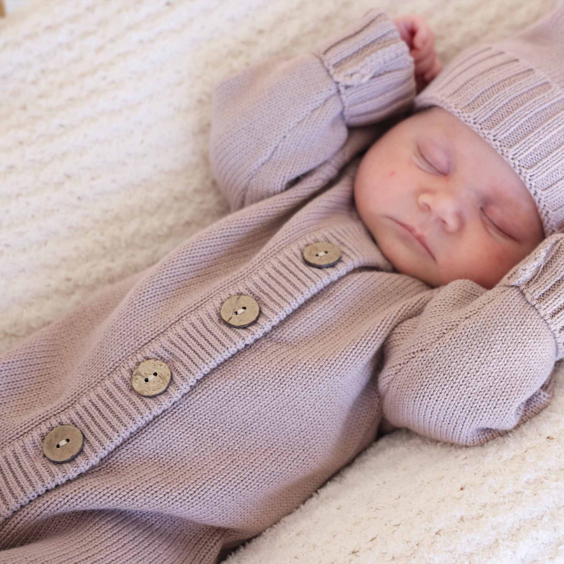 Knit Sweater Button Romper | Iris - Image 7