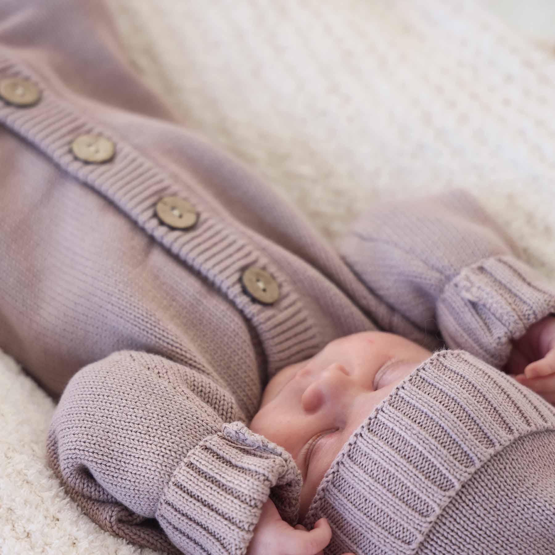Knit Sweater Button Romper | Iris - Image 8