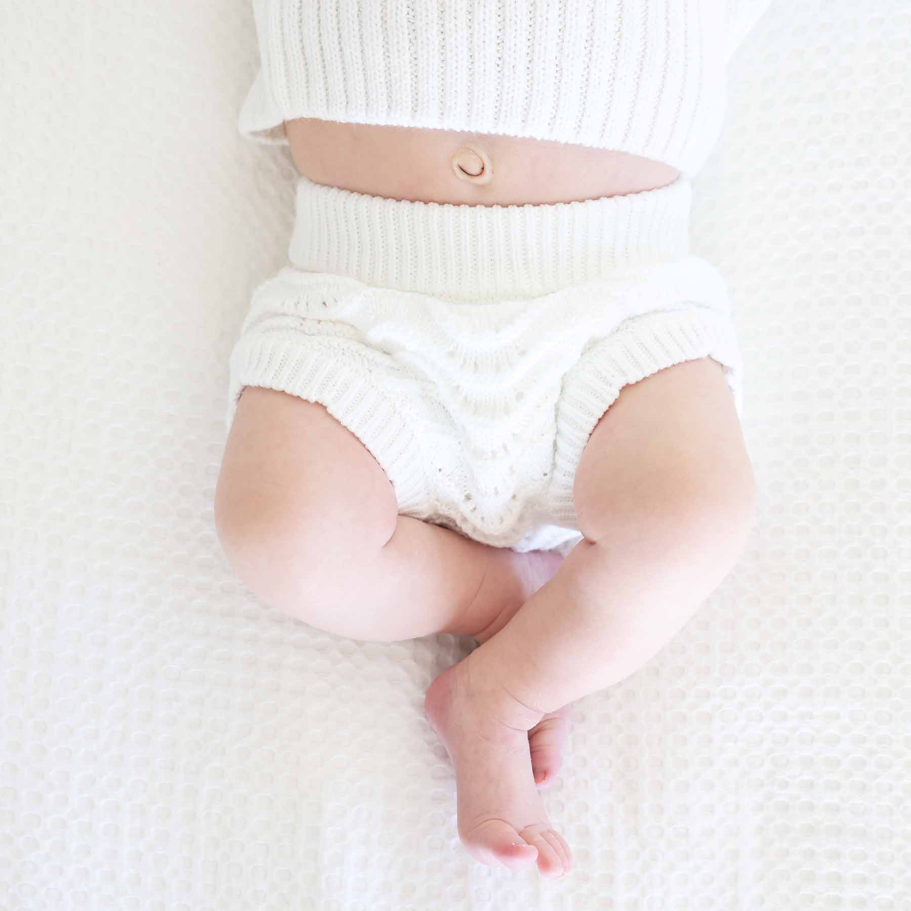 Knit Sweater & Lace Bloomer Set | Dove - Image 6