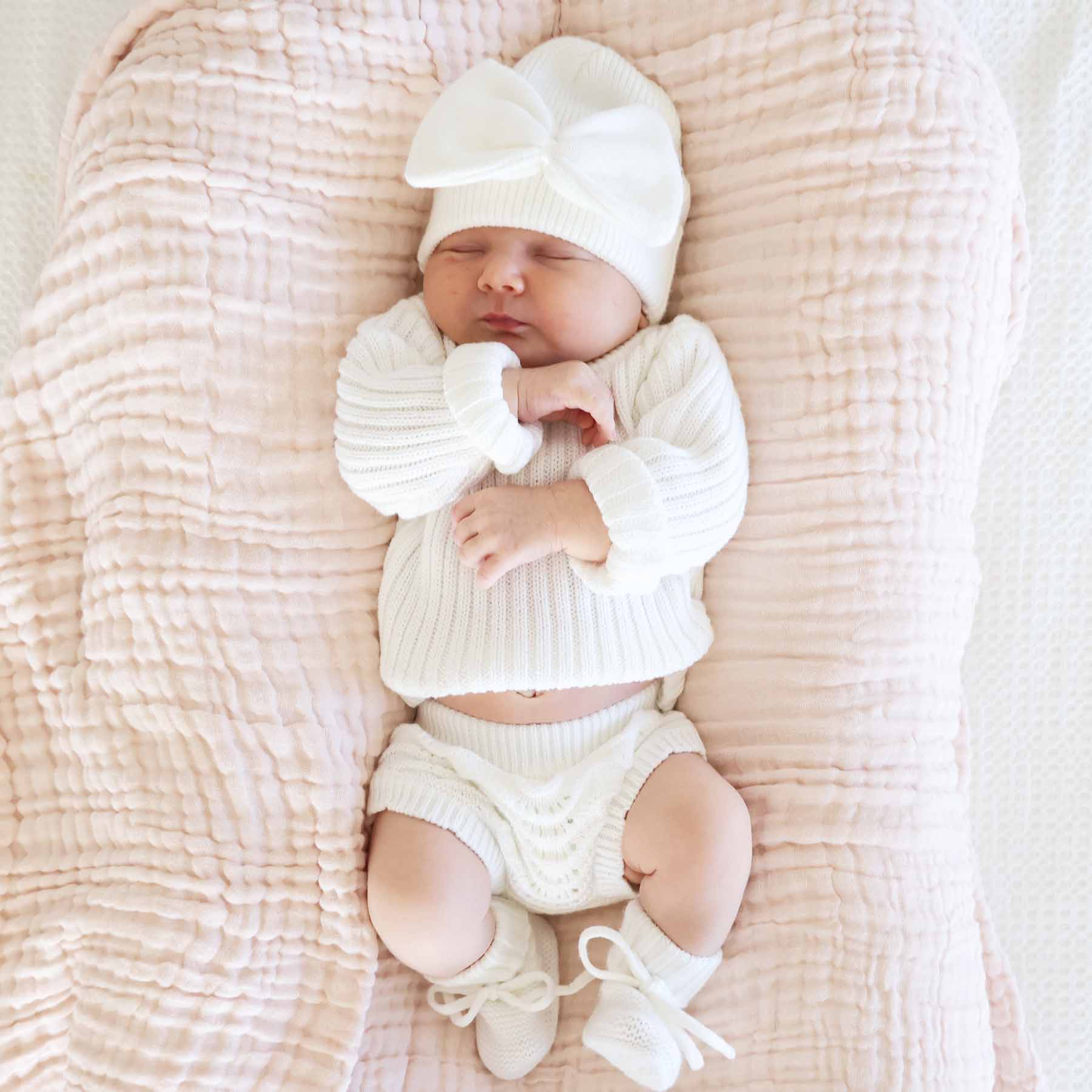 Knit Sweater & Lace Bloomer Set | Dove - Image 7