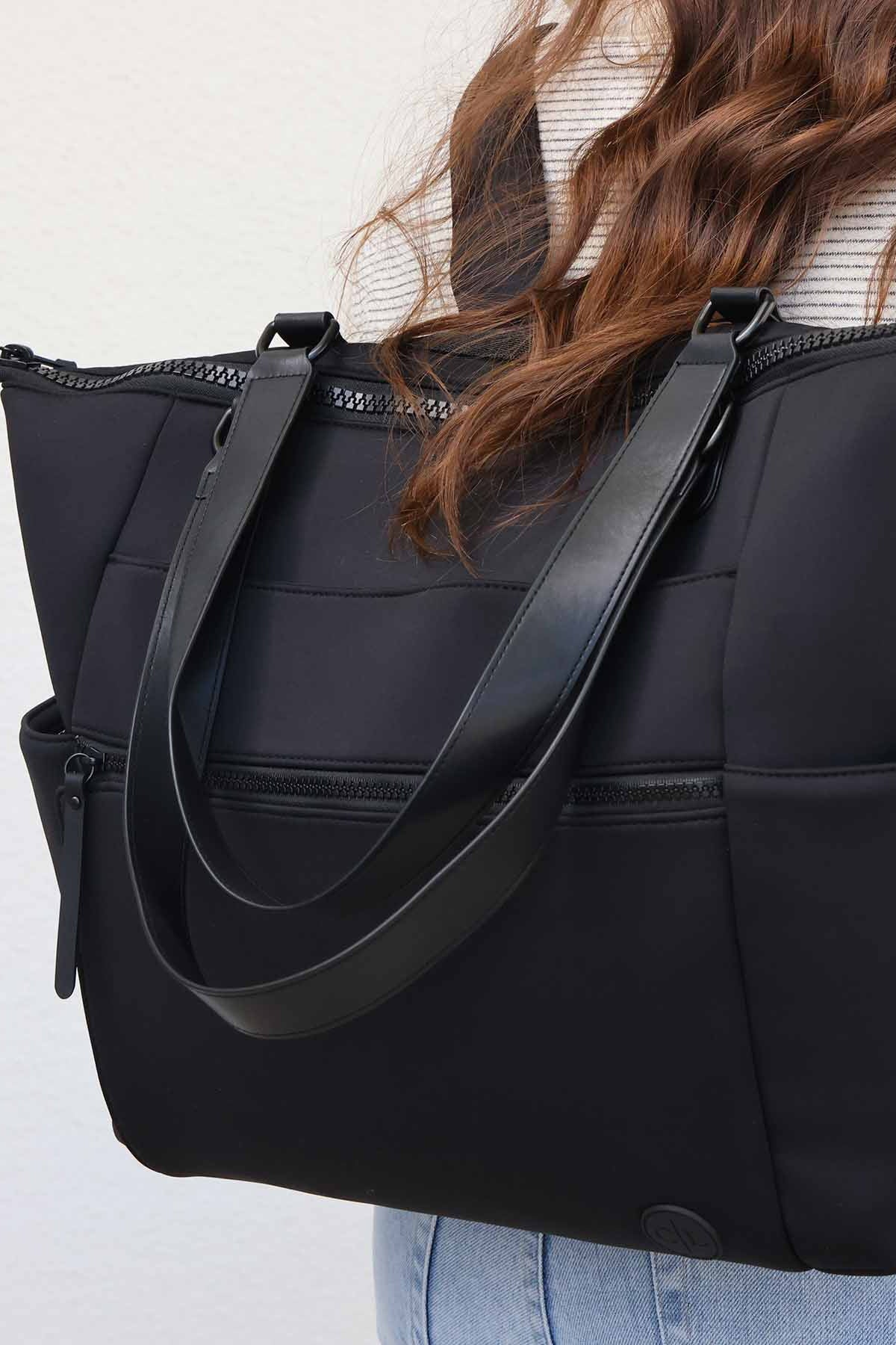 Lane Convertible Diaper Bag Tote | Black - Image 8