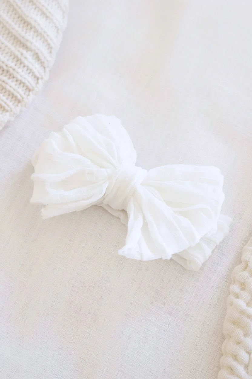 Large Ruffle Knit Bow | Brights - Image 2