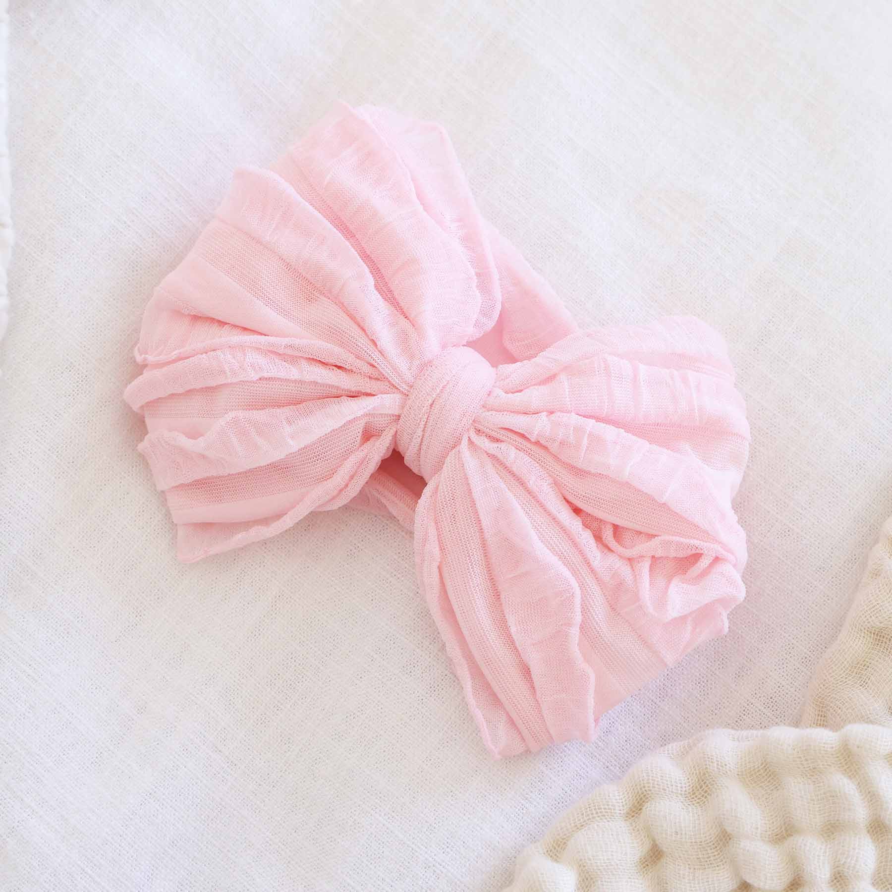 Large Ruffle Knit Bow | Brights - Image 4