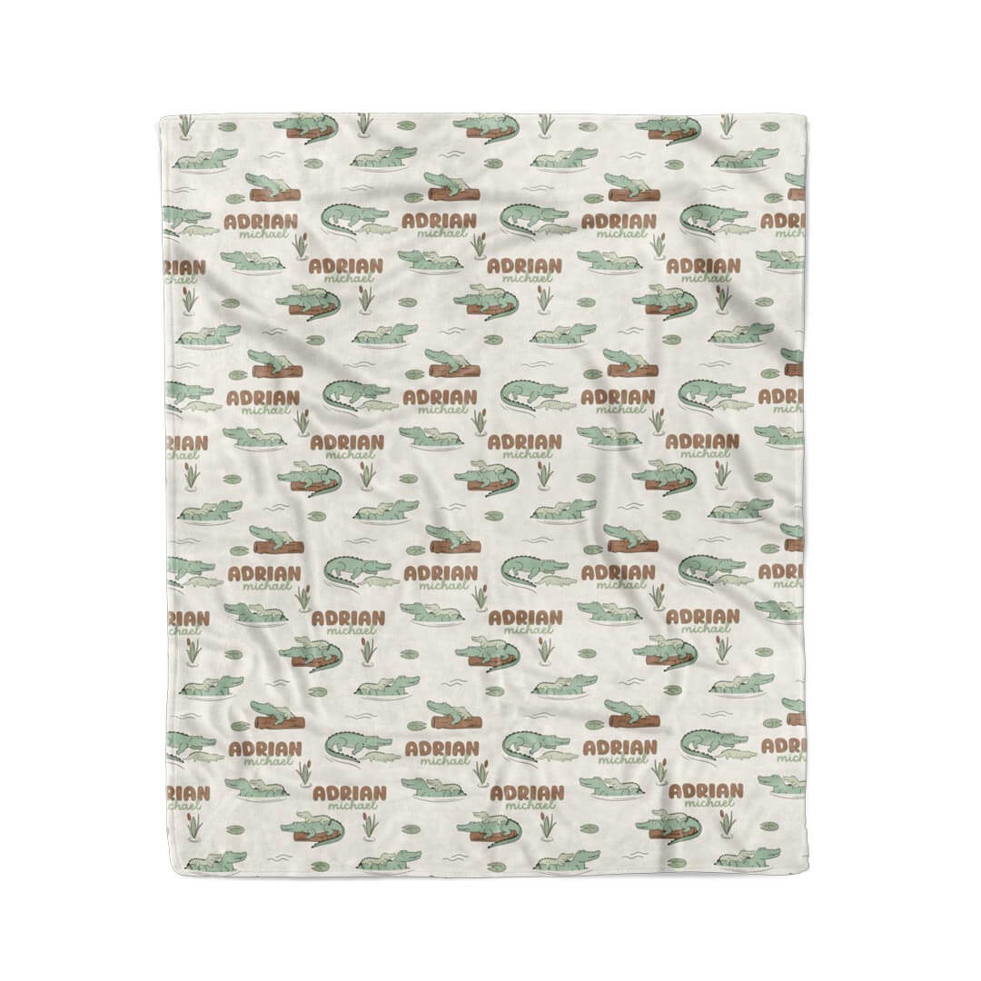 Later Gator Personalized Kids Blanket - Image 4