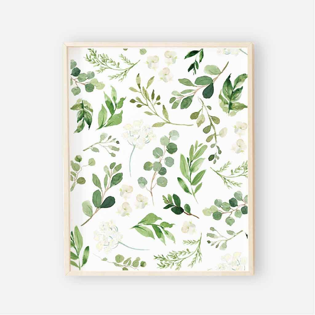 Leafy Greenery Bundled Digital Nursery Art - Image 2