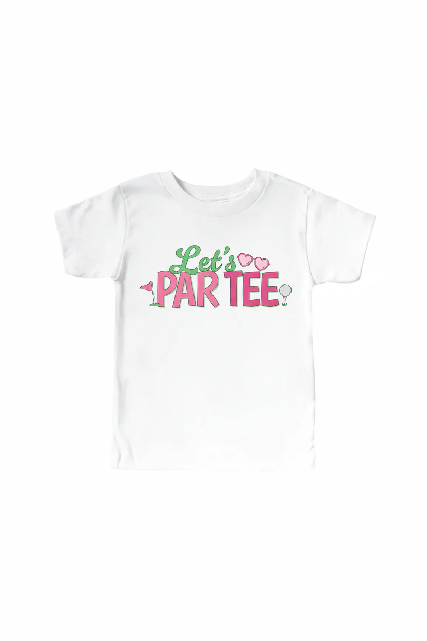 Let's Par-Tee Kids Graphic Tee | White - Image 2